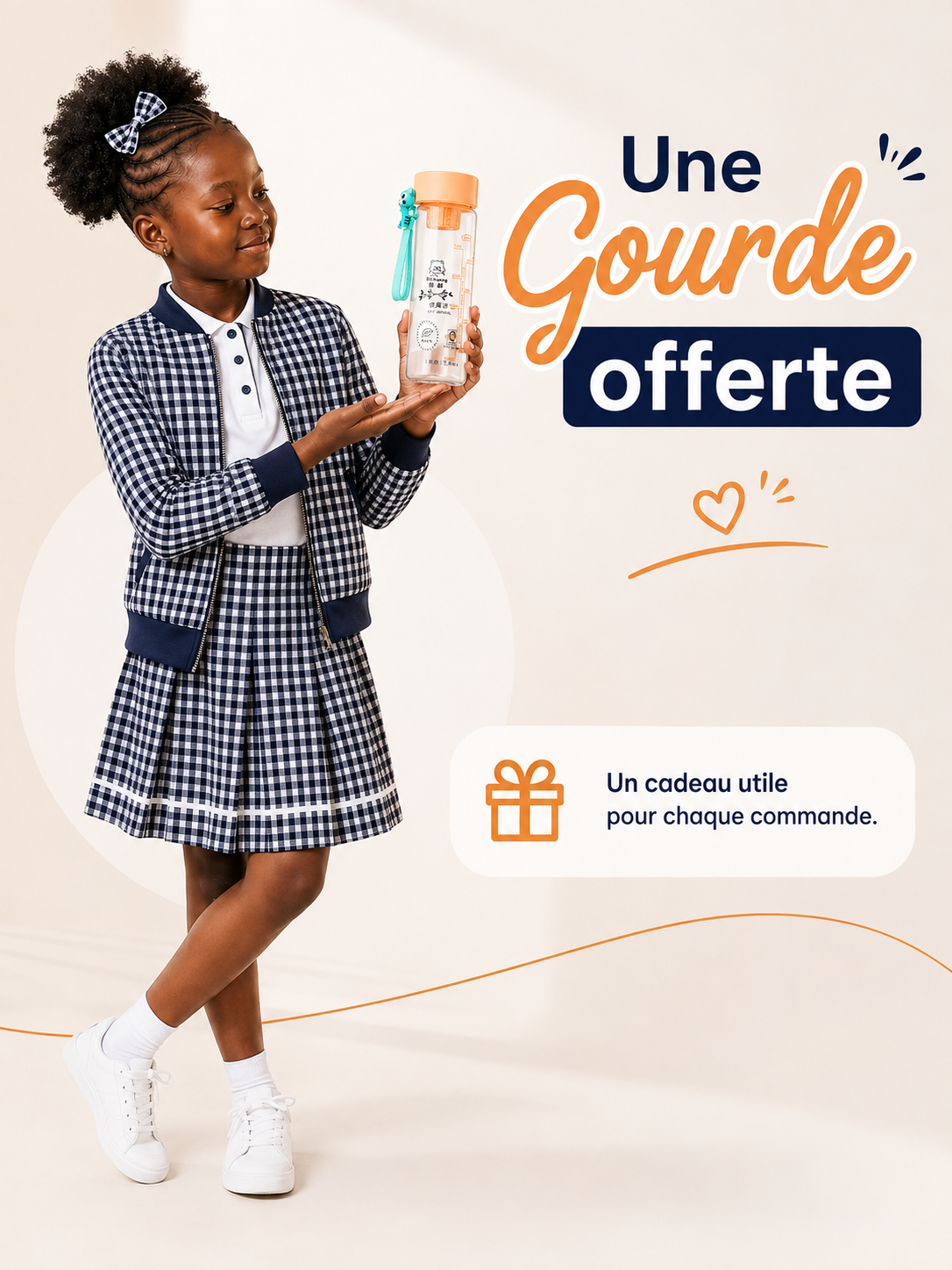 Gourde en verre avec infuseur 500ml — Sans BPA, graduée et étanche